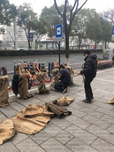 2003网站太阳集团集团物业公司多措并举完善防雪抗冻清静事情