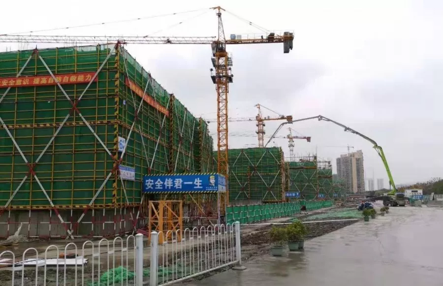 市北32号地块提前完成地下室结顶！！！