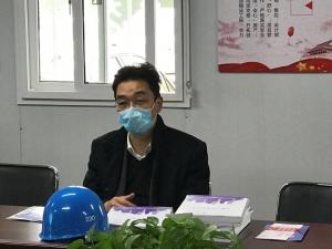 市建设局党委书记、、局长戴健赴2003网站太阳集团集团市北32#地块视察复工复产安