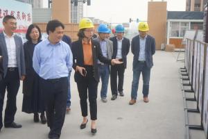 市国资委党委书记、、主任娄显杰赴市北32号地块调研“红色工地”建设